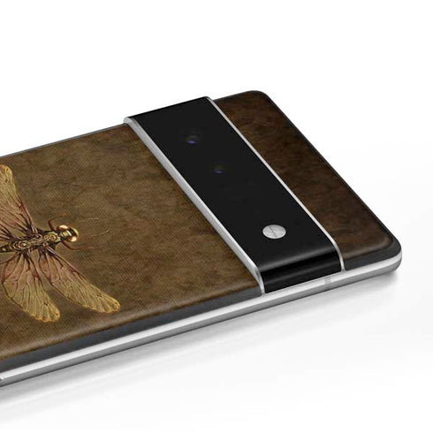 Brigid Ashwood Steampunk & Gear Dragonfly Google Pixel 6 Skin